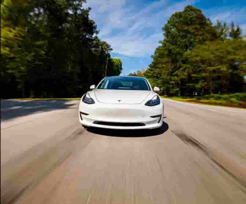 Tesla vehicle handling check after wheel alignment
